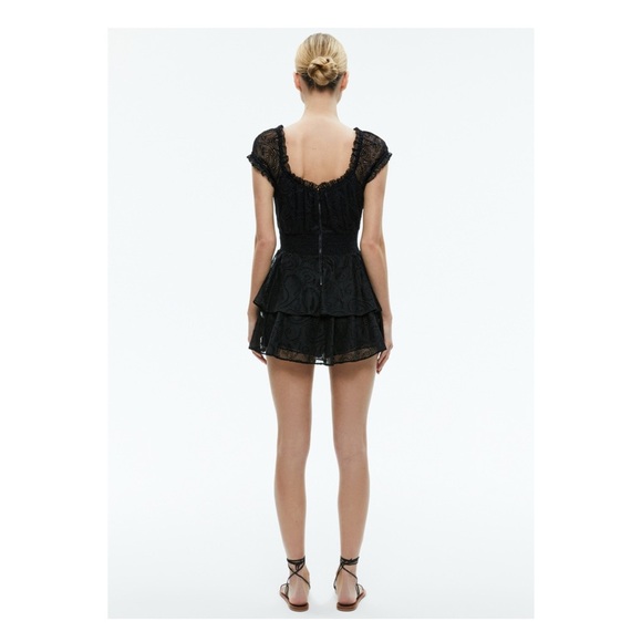 Alice + Olivia Black Lace Romper - Picture 6 of 15